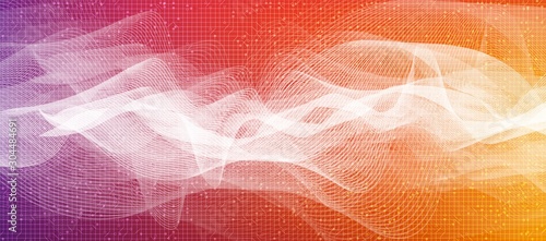 Colorful Digital Sound Wave Background,technology and earthquake wave diagram concept,design for music studio and science,Vector Illustration.
