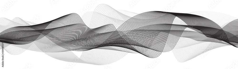 Modern black and white Sound Wave background,Earthquake wave diagram concept; design for education and science; Vector Illustration. Modern black and white Sound Wave background,Earthquake wave diagram concept; design for education and science; Vector Illustration.