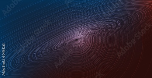 Dark Circle Digital Sound Wave technology and earthquake wave concept design for music industry Vector Illustration.
