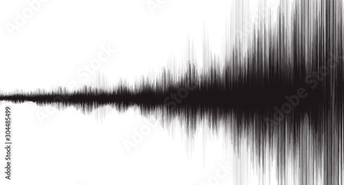 Super Earthquake Wave Low and Hight richter scale on White paper background,audio wave diagram concept,design for education and science,Vector Illustration.