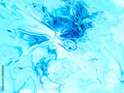 Abstract art blue background, texture painting. © Artlu