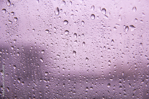 Rain drop on glass texture