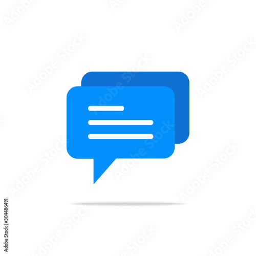 Typing in a chat bubble icon, comment sign symbol