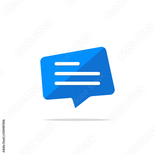 Typing in a chat bubble icon  comment sign symbol