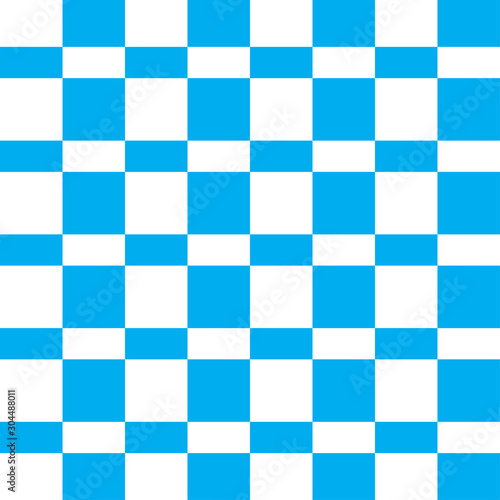 Checkered seamless pattern. Modern funny texture. Blue color. Vector Illustration.
