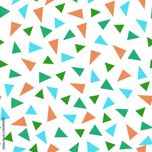 Free Download Geometric figure seamless pattern. Colored triangles. - GFXLoad