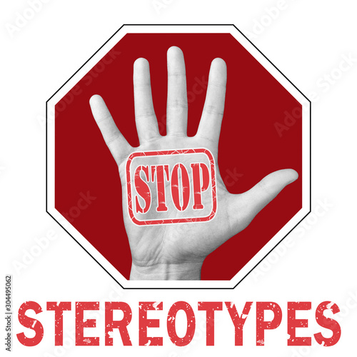 Fotografie Stop stereotype conceptual illustration.