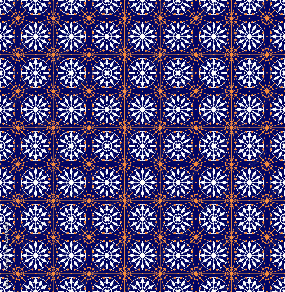 Vector Lace Snowflakes Seamless Pattern Vector Lace Snowflakes Seamless Pattern
