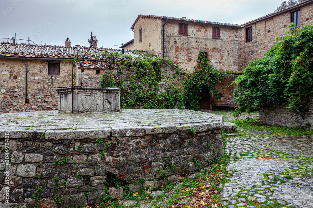 Obraz premium Tuscan Medieval Village Rocca d'Orcia Tuscany Italy