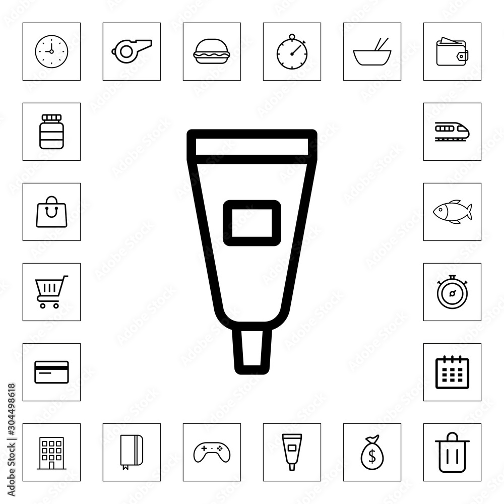 Cosmetic cream line icon for web and mobile Cosmetic cream line icon for web and mobile