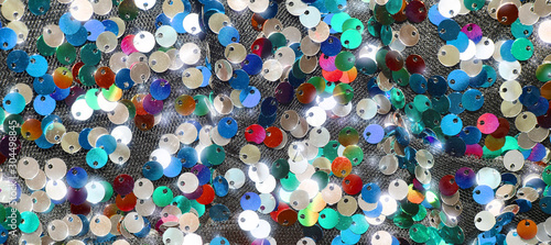Knitted fabric with iridesc...