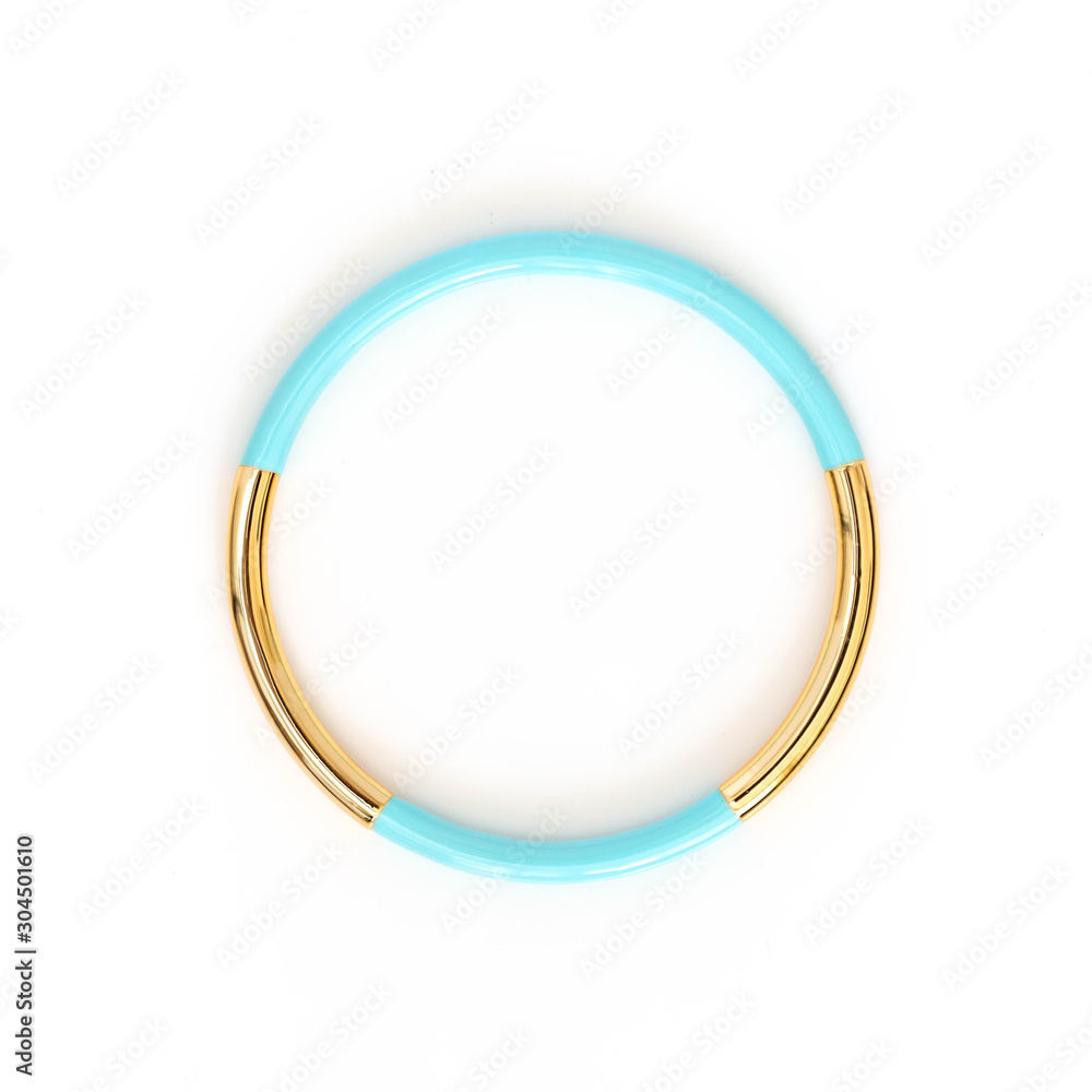 Isolated Gold and Enamel Bracelet Isolated Gold and Enamel Bracelet