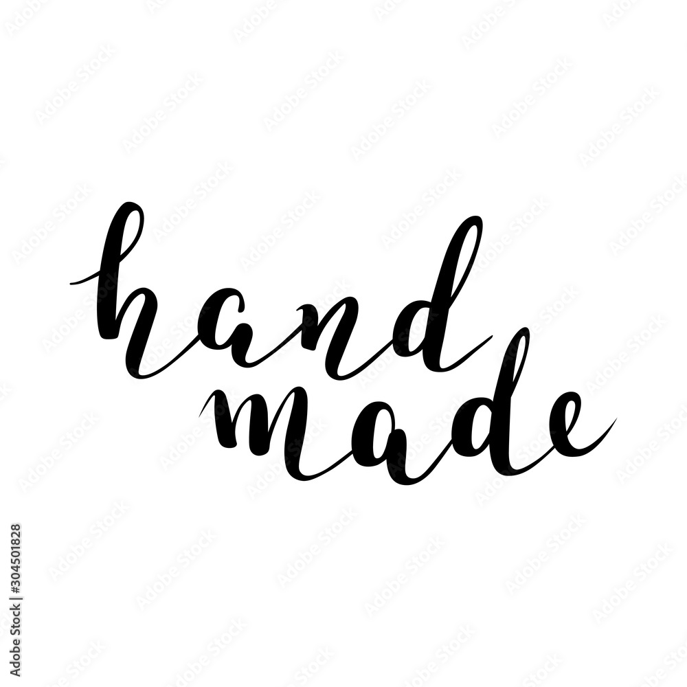 Hand made vector phrase isolated, brush pen lettering, script beautiful calligraphy writing, cursive words, good as logotype or label design. Hand made vector phrase isolated, brush pen lettering, script beautiful calligraphy writing, cursive words, good as logotype or label design.