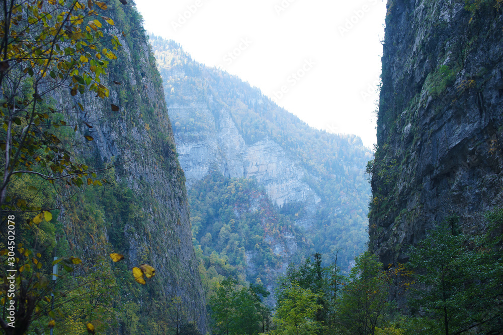 Beautiful landscape in Abkhazia. Fall 2019. Beautiful landscape in Abkhazia. Fall 2019.