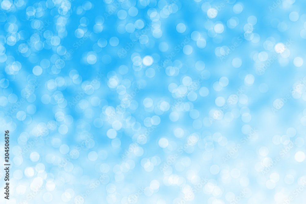 Abstract blue background and blur blue bokeh