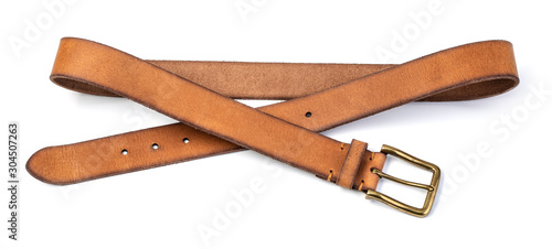 Photography Leather belt isolated