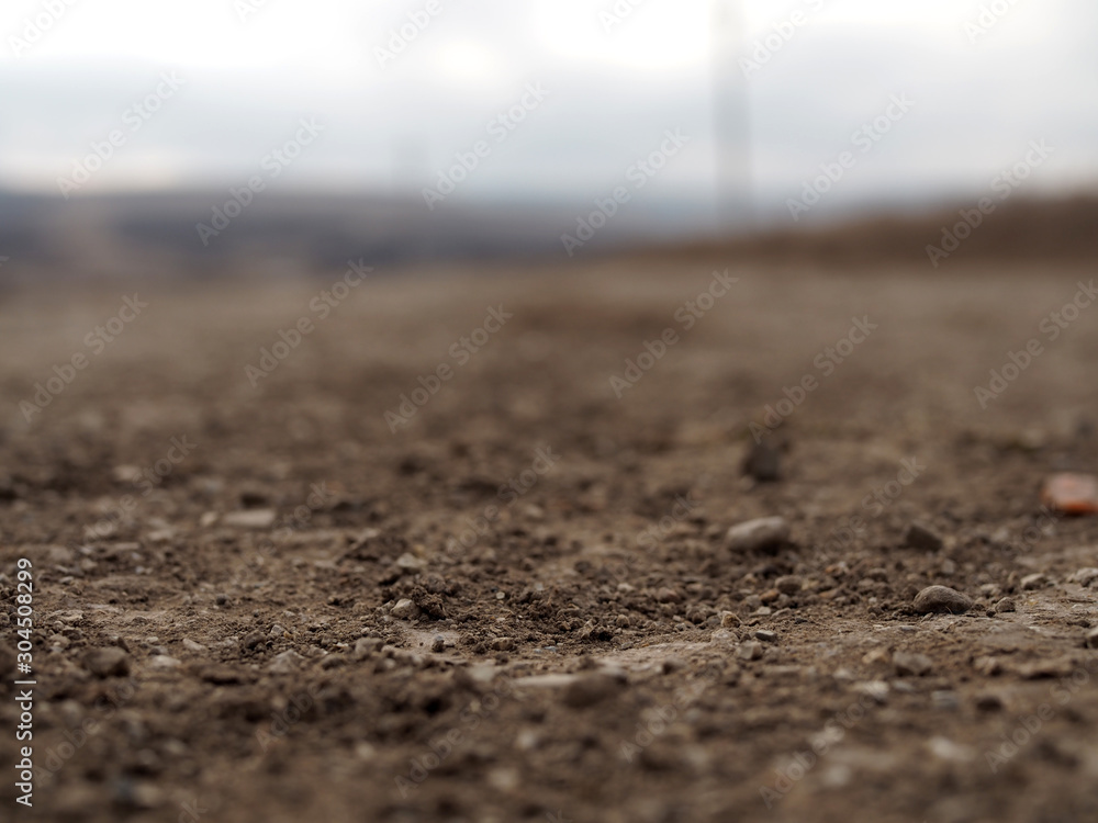 plowed field in spring plowed field in spring
