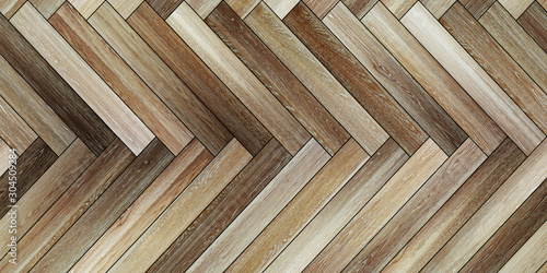 Seamless wood parquet texture horizontal herringbone various brown