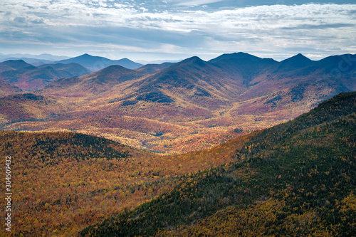 Adirondack mountains in the fall photo