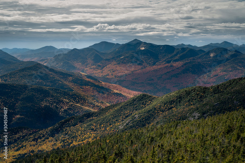 Adirondack mountains in the fall