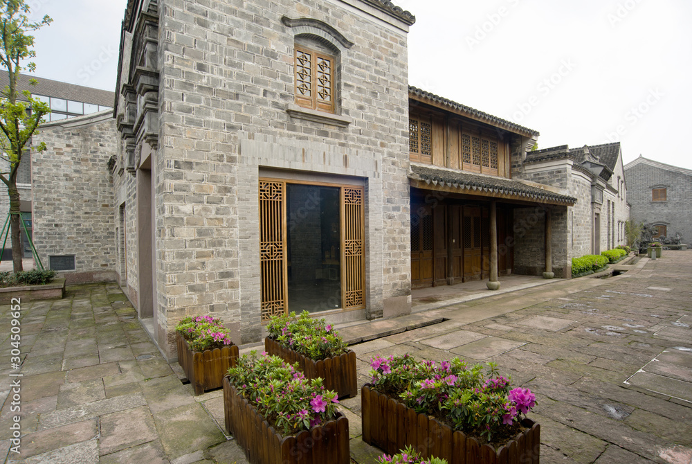 Ningbo style chinese ancient building