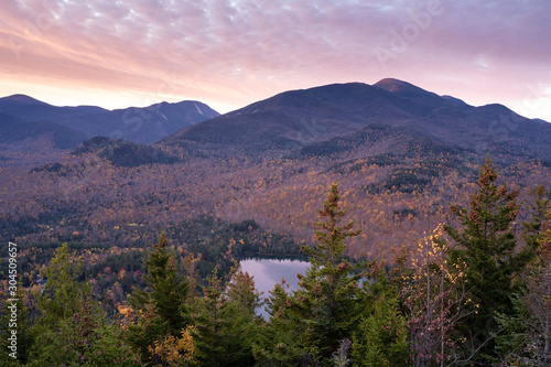 Adirondack mountains in the fall
