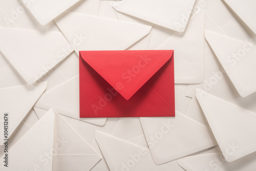 Red and white envelopes