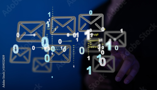 Mail Communication Connection message to mailing