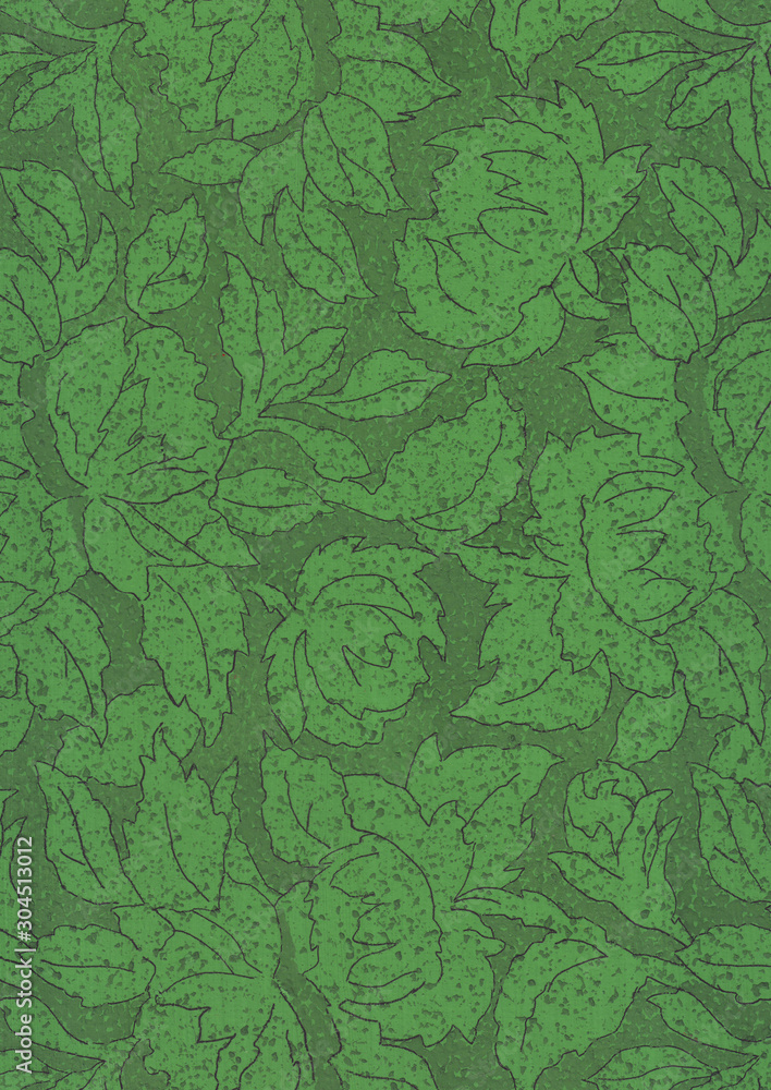 green background with leaves rose green background with leaves rose