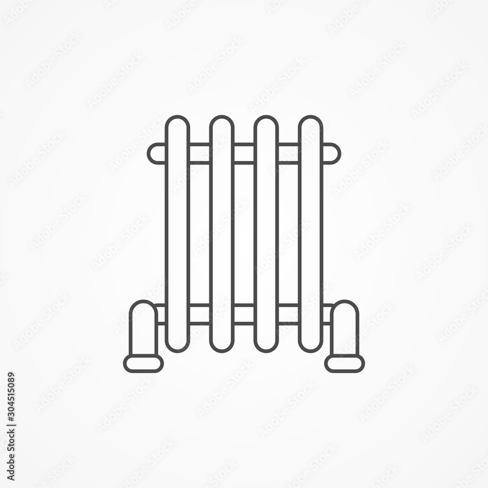 Heater vector icon sign symbol Heater vector icon sign symbol