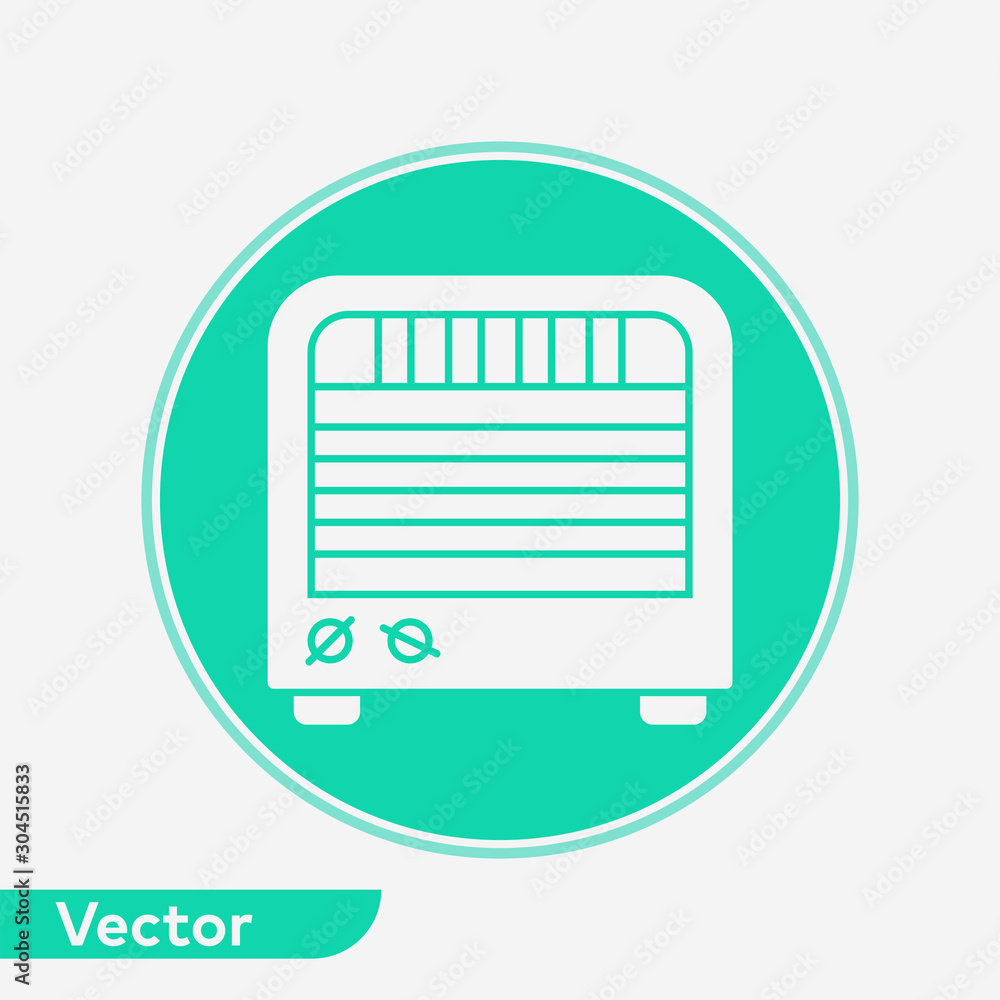 Heater vector icon sign symbol Heater vector icon sign symbol