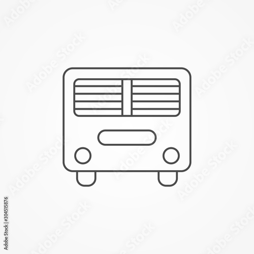 Heater vector icon sign symbol