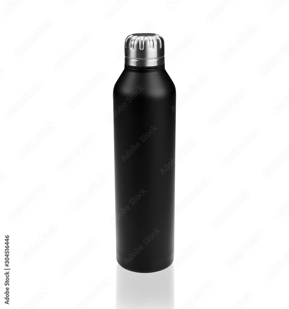 black bottle isolated black bottle isolated