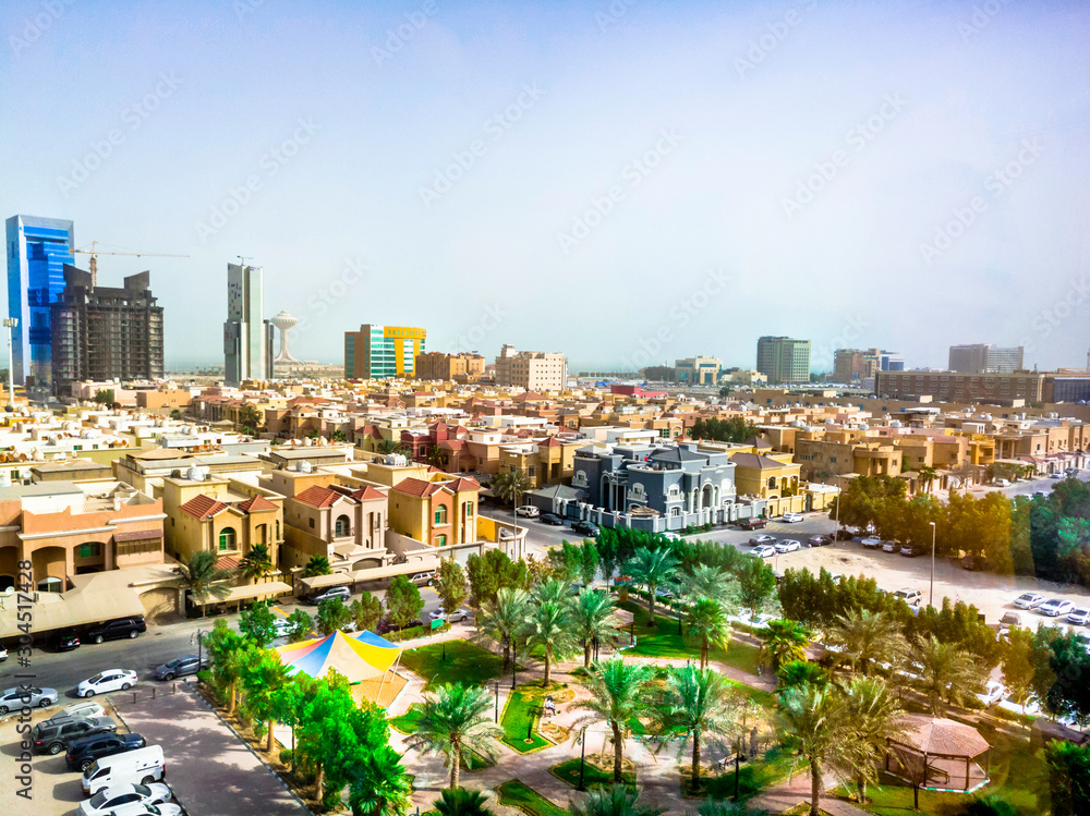beautiful view of a modern and growing city of Saudi Arabia 