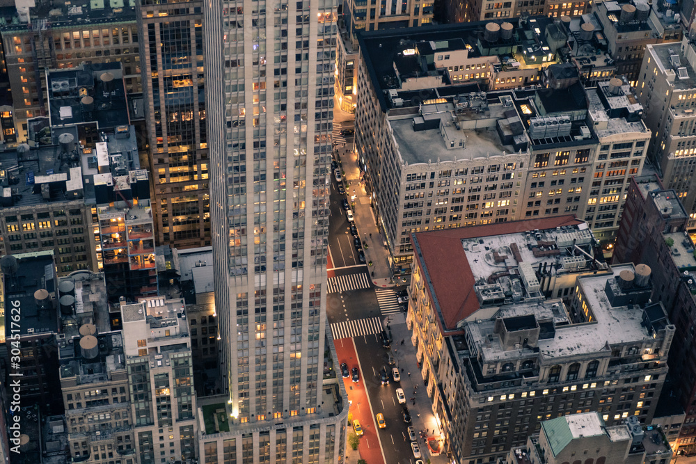 Vue de Manhattan depuis un gratte-ciel Vue de Manhattan depuis un gratte-ciel