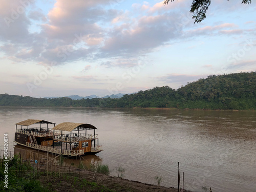 Boat on Mekong river