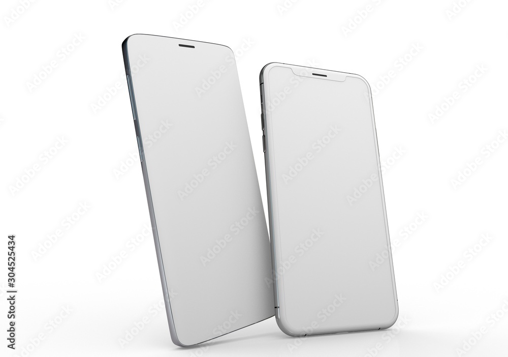 New realistic mobile phone smartphone mockup with blank screen. New realistic mobile phone smartphone mockup with blank screen.