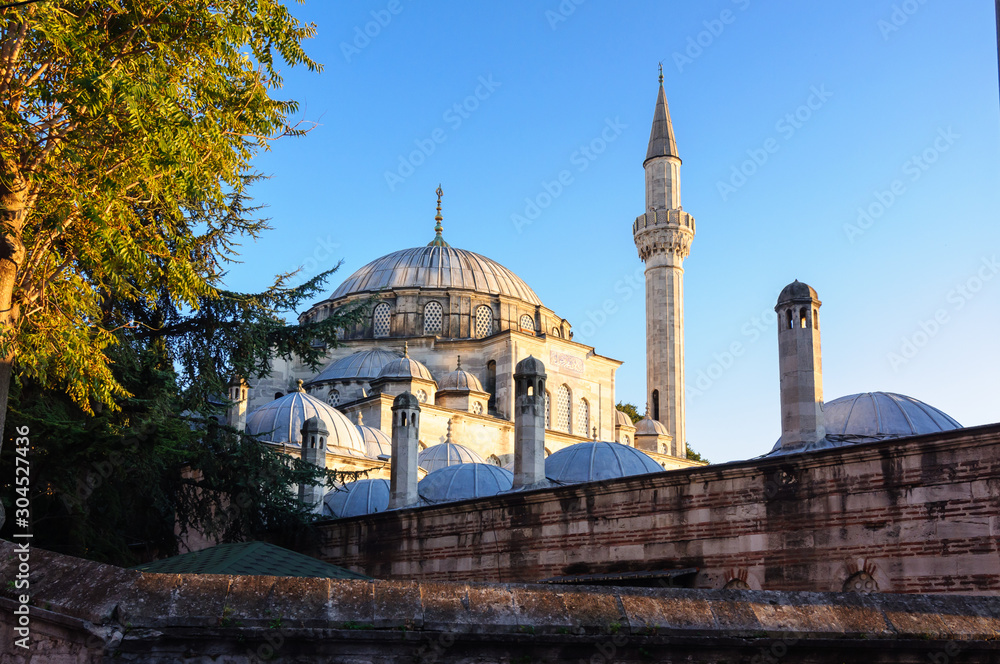 Sokollu Mehmed Pasha mosque at sunset, Istanbul.