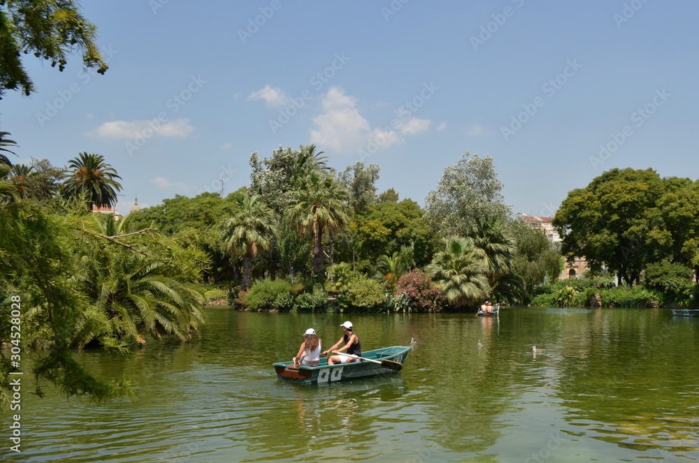 Relaxing boat ride