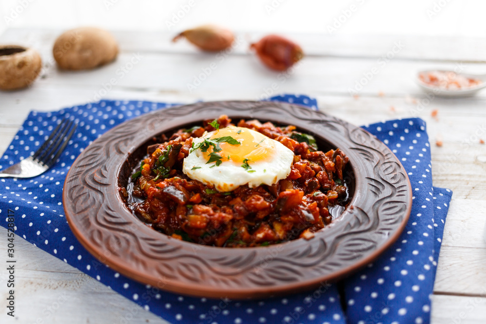 baked vegetables and egg baked vegetables and egg