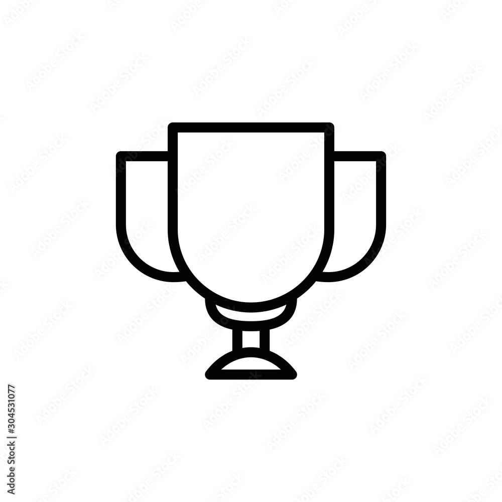 Isolated trophy icon line vector design Isolated trophy icon line vector design