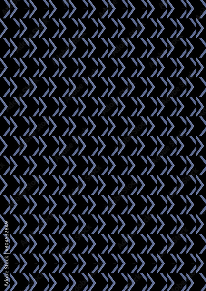 Seamless arrows pattern. Abstract geometric background with blue shapes. Symbol showing direction, movement, development. Two color website banner, wallpaper with simple chevron ornament. Seamless arrows pattern. Abstract geometric background with blue shapes. Symbol showing direction, movement, development. Two color website banner, wallpaper with simple chevron ornament.