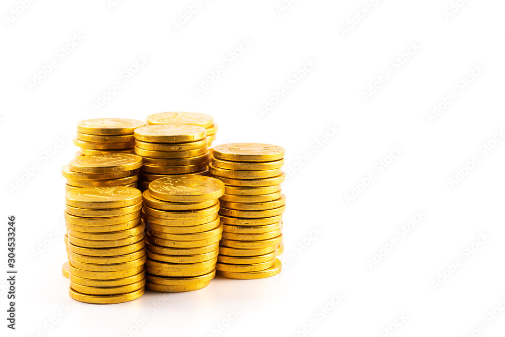 isolated gold coin on white background isolated gold coin on white background