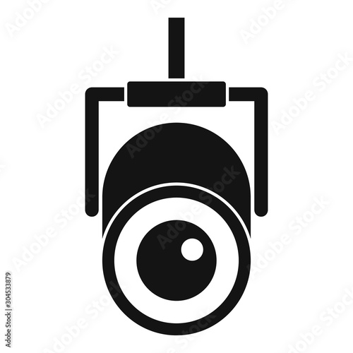 Concert spotlight icon. Simple illustration of concert spotlight vector icon for web design isolated on white background