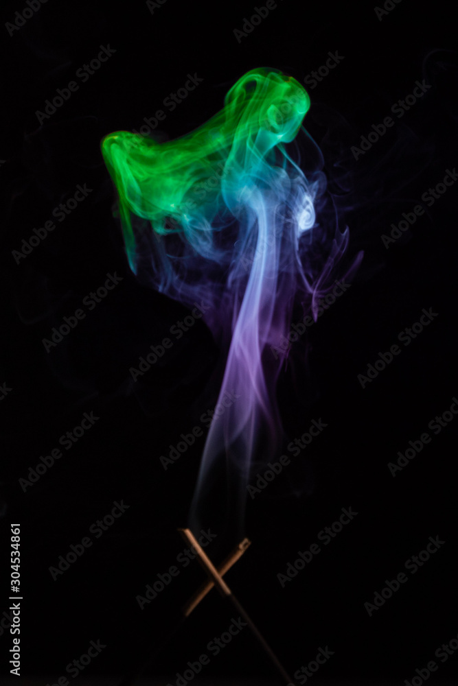 Fototapeta premium abstract smoke on black background
