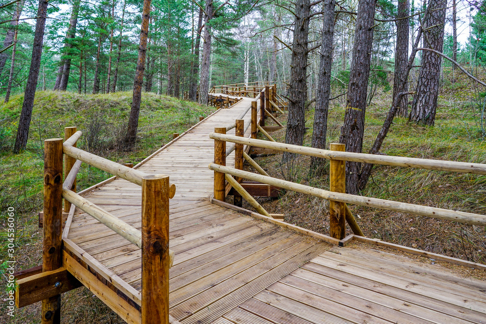 a new wooden walkway and a resting place by the sea a new wooden walkway and a resting place by the sea