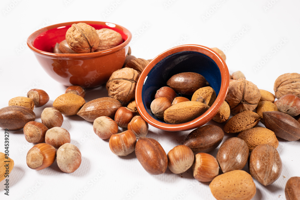 Mixed Nuts in shell stock photo Mixed Nuts in shell stock photo
