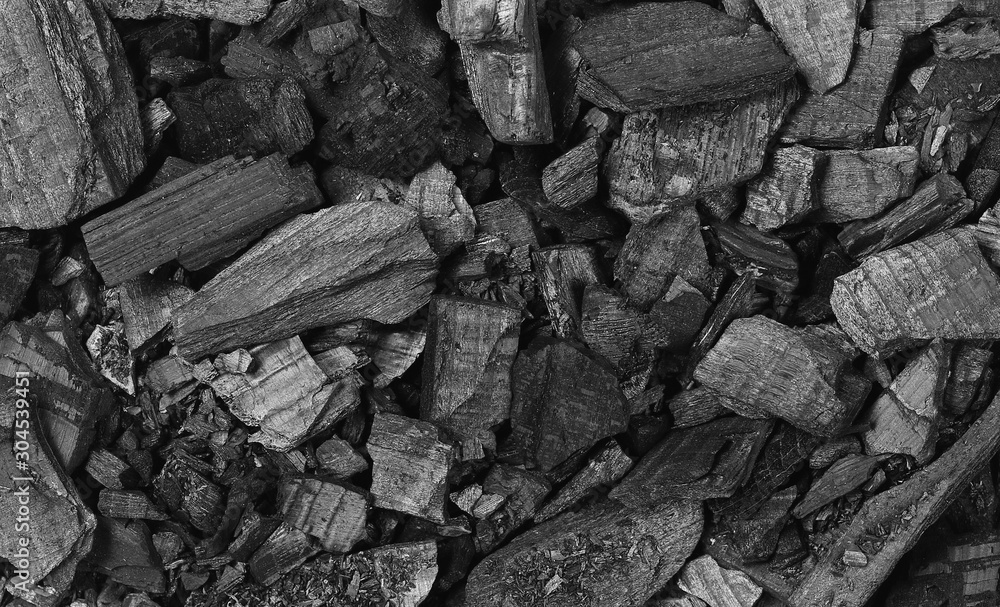 Black charcoal background and texture Black charcoal background and texture