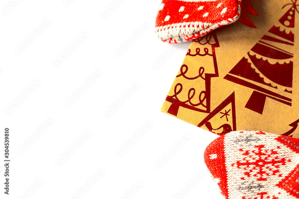 Obraz premium christmas card on white background