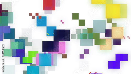 boxes color illustration background abstract